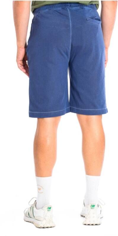 LA MARTINA Groene Katoenen Sportshorts Blue Heren
