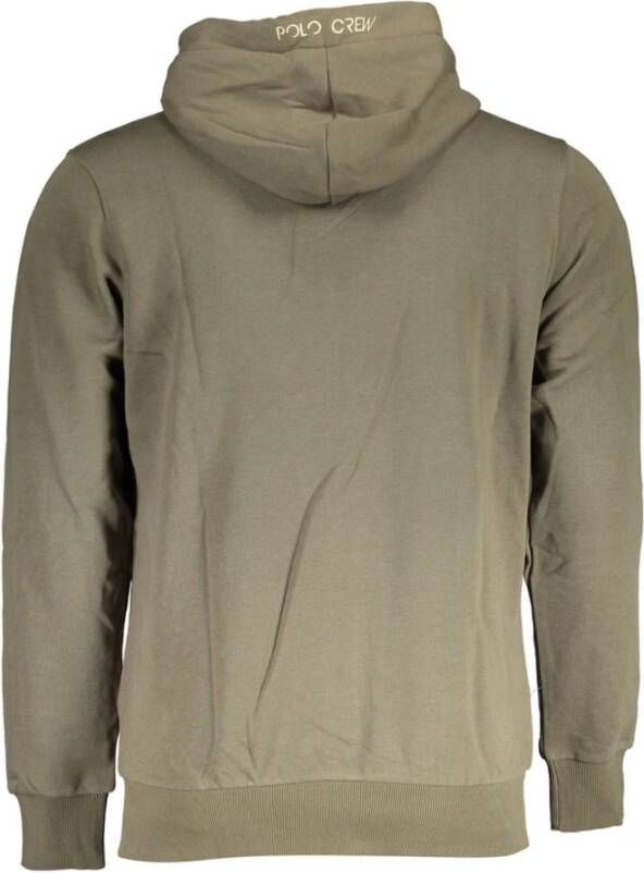 LA MARTINA Heren Hoodie met Rits en Contrasterende Details Beige Heren