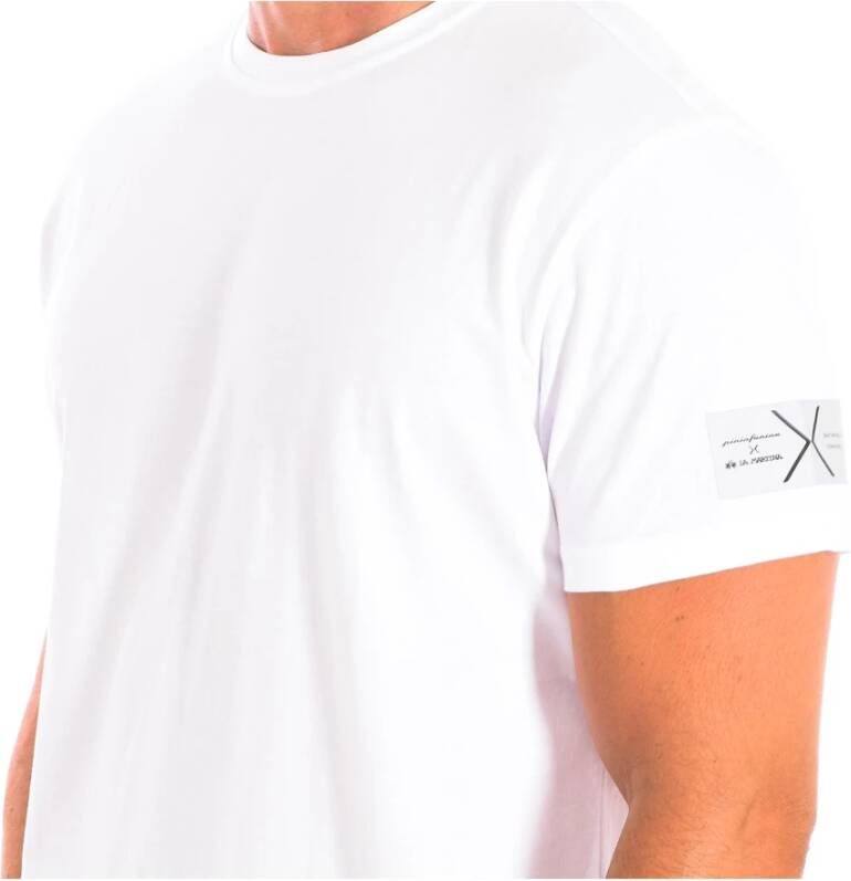 LA MARTINA T-shirt met Korte Mouwen en Merkafbeeldingen White Heren