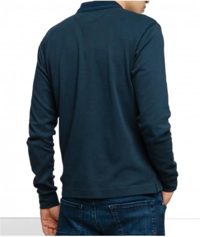 LA MARTINA Logo Polo Blauw Heren