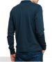 LA MARTINA Blauw Katoenen Poloshirt met Lange Mouwen Blue Heren - Thumbnail 5