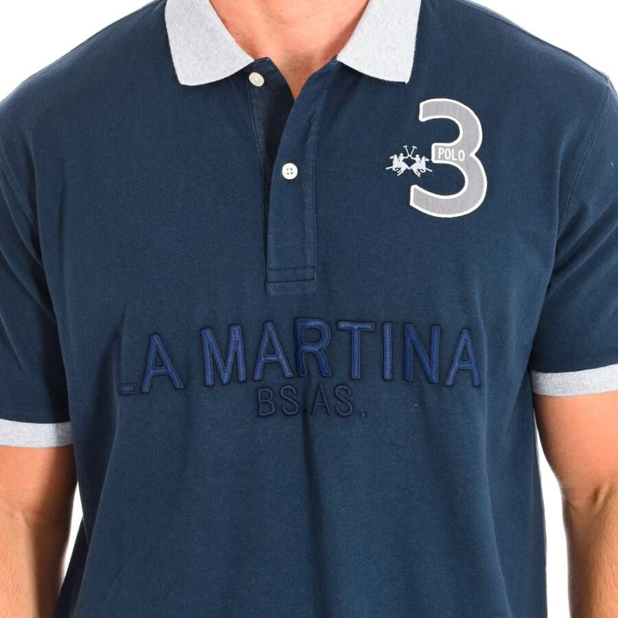 LA MARTINA Polo Shirts Blauw Heren