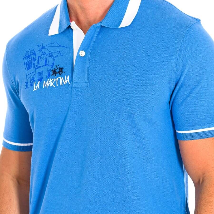 LA MARTINA Polo Shirts Blauw Heren