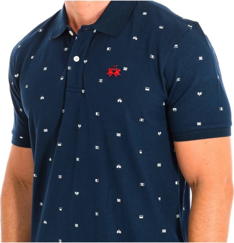 LA MARTINA Polo Shirts Blauw Heren