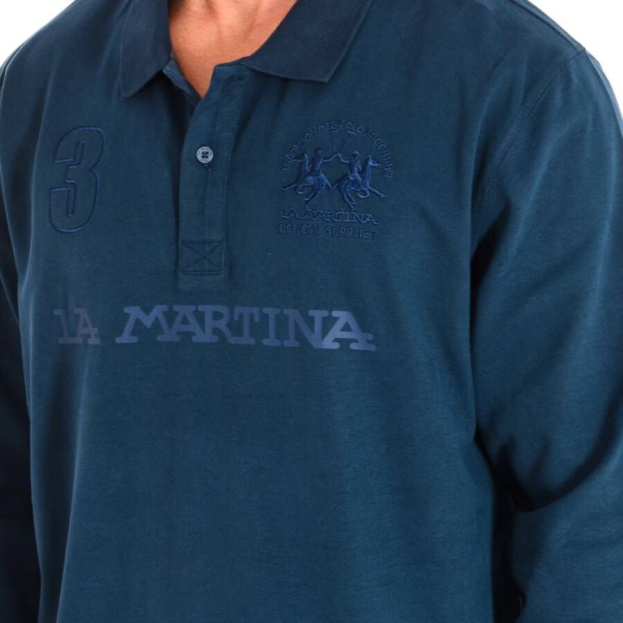 LA MARTINA Polo Shirts Blauw Heren