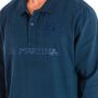 LA MARTINA Blauw Katoenen Poloshirt met Lange Mouwen Blue Heren - Thumbnail 3