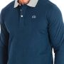 LA MARTINA Blauw Katoenen Poloshirt met Lange Mouwen Blue Heren - Thumbnail 2