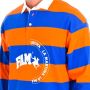 LA MARTINA Lange Mouw Polo in Oranje-Blauw Multicolor Heren - Thumbnail 2