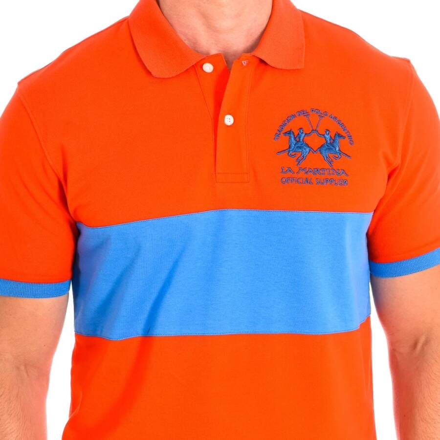 LA MARTINA Polo Shirts Oranje Heren