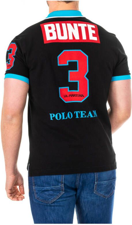 LA MARTINA Poloshirt Zwart Heren