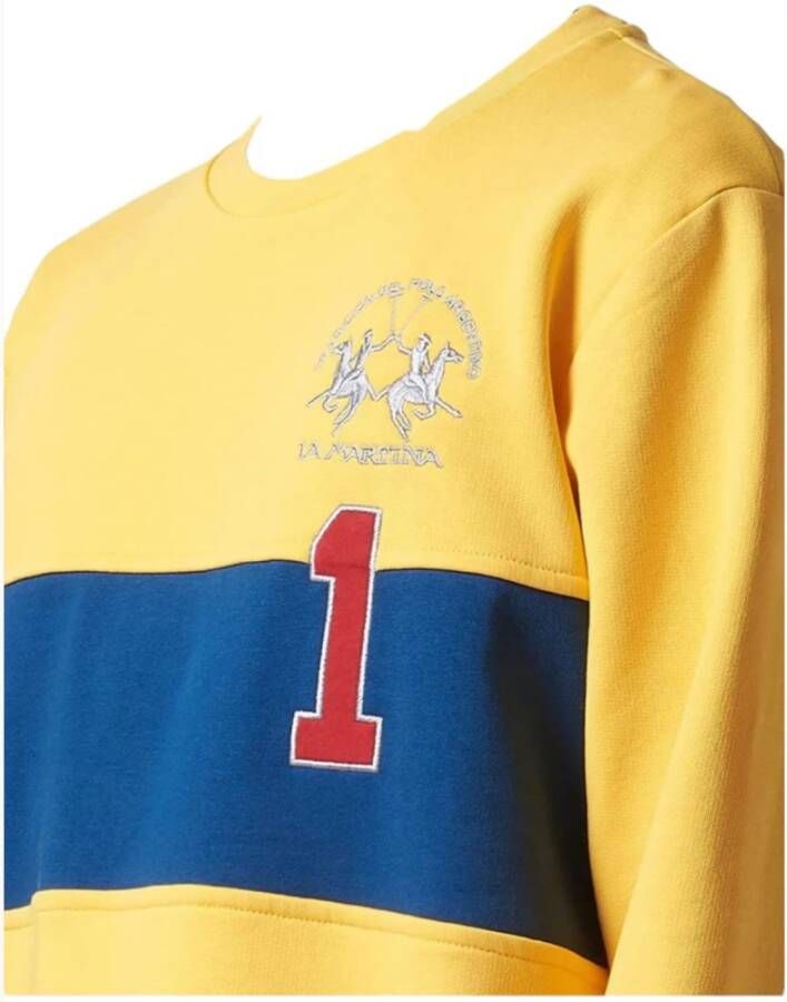 LA MARTINA Sweatshirt Hoodies Geel Heren