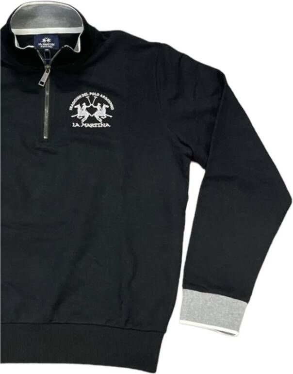 LA MARTINA Sweatshirt Hoodies Zwart Heren