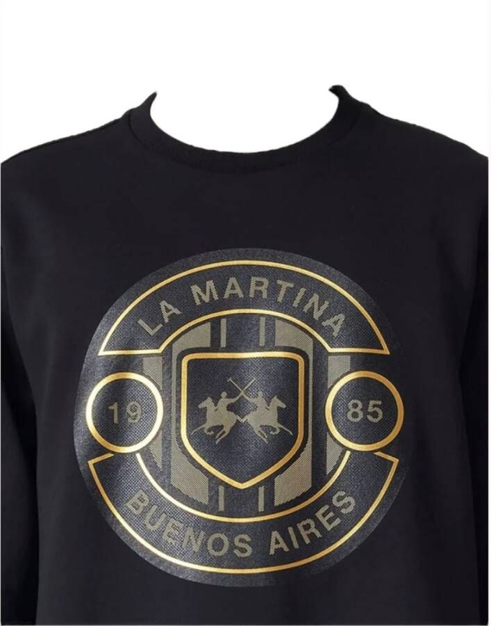 LA MARTINA Sweatshirt Hoodies Zwart Heren