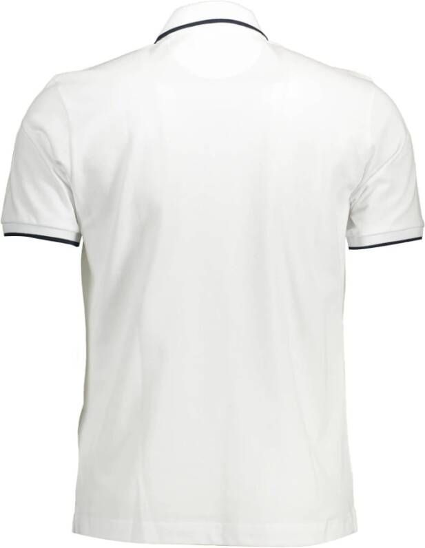 LA MARTINA Witte Katoenen Polo Shirt met Contrasterende Details Wit Heren