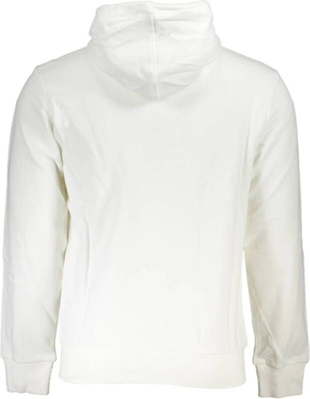 LA MARTINA Witte Katoenen Sweater met Capuchon en Rits Wit Heren