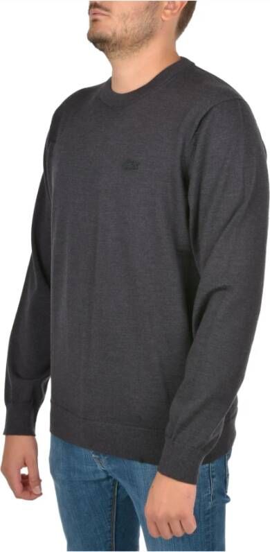Lacoste Antraciete Truien Pullover Girocollo Grijs Heren