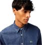 Lacoste Blauwe Denim Overhemd Iconische Stijl Blue Heren - Thumbnail 2