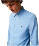 Lacoste Heren Slim Fit Casual Overhemd Blauw Heren - Thumbnail 2