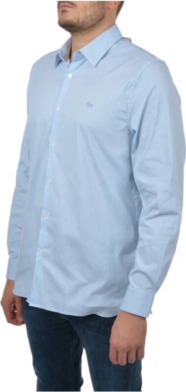 Lacoste Casual Shirts Blauw Heren