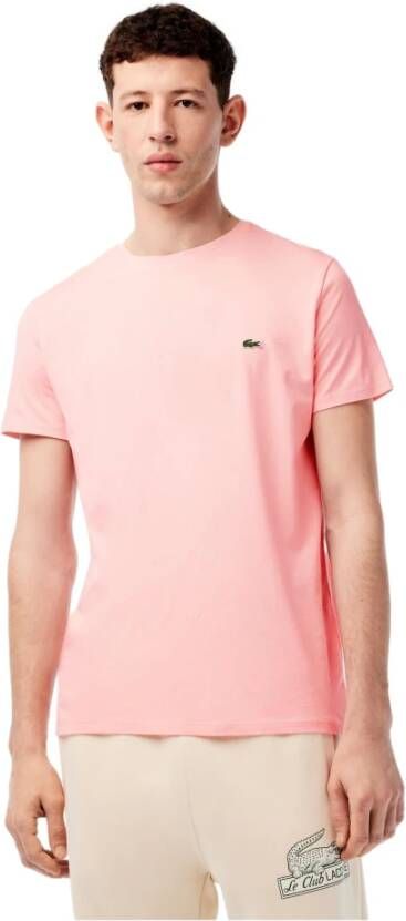 Lacoste Chalky Pink Small Logo Tee Roze Heren