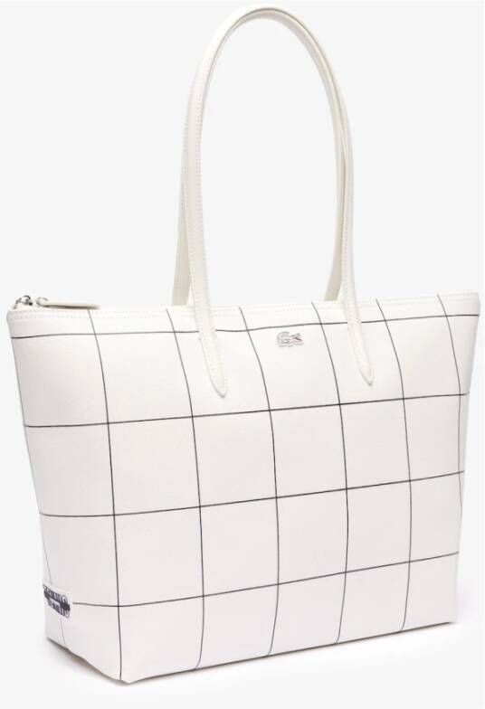 Lacoste Concept Seasonal Tote Bag Wit Dames
