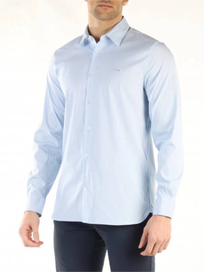 Lacoste Formal Shirts Blauw Heren