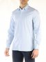 Lacoste Heldere Blauwe Gestreepte Overhemd Blue Heren - Thumbnail 4