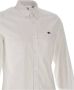 Lacoste Witte Katoenen Overhemd met Knopen White Heren - Thumbnail 2