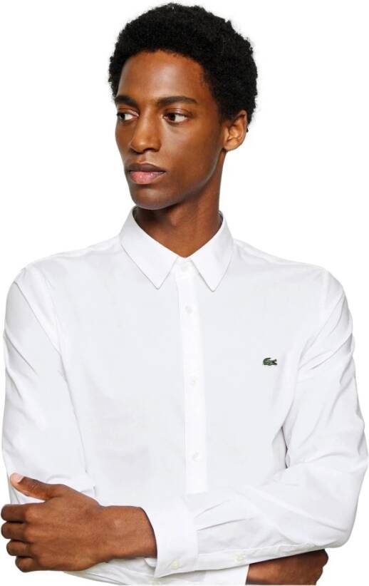 Lacoste Slim Fit Overhemd Ch5620 Wit Heren