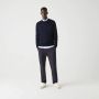 Lacoste Heren Merinowollen Trui met Ronde Hals Blauw Heren - Thumbnail 4