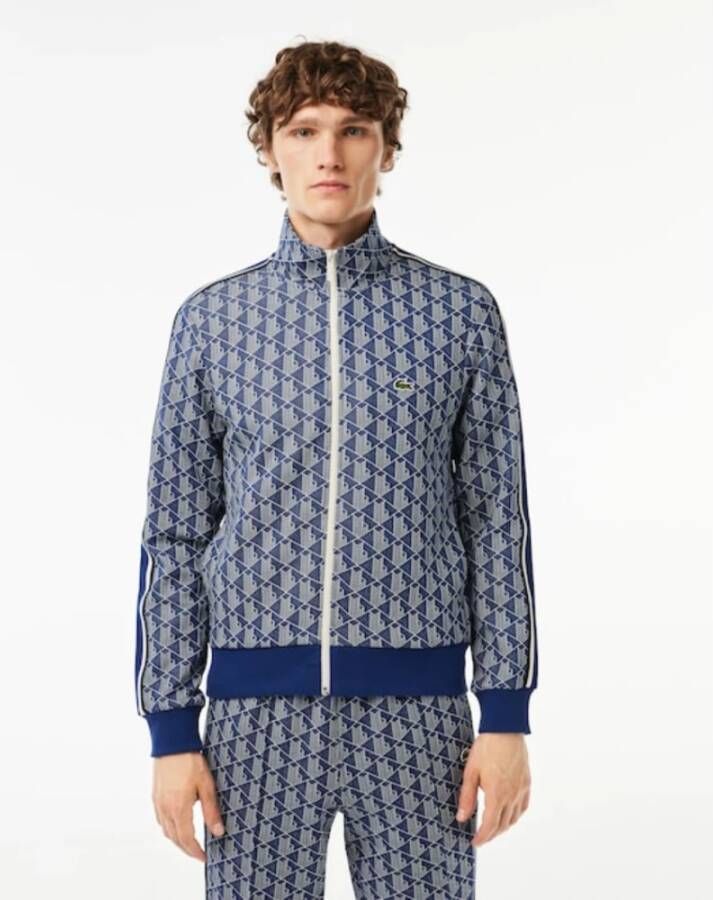 Lacoste Sweater met monogrampatroon Blauw - Foto 9