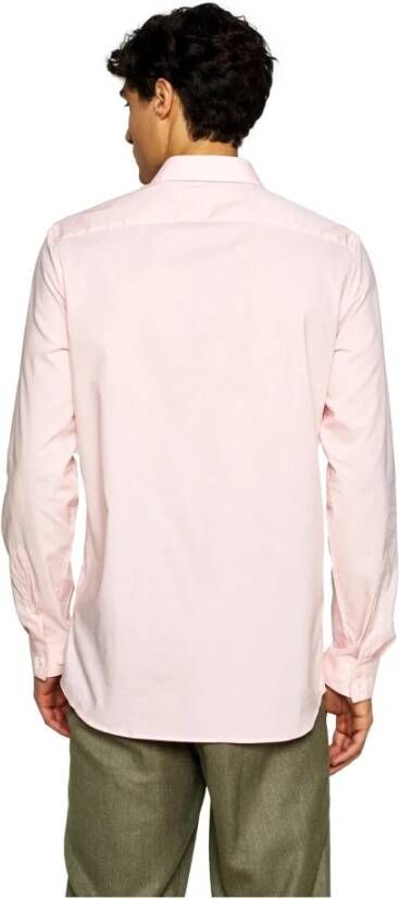 Lacoste Heren Slim Fit Overhemd Ch5620 Roze Heren