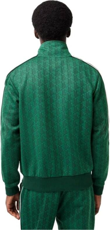 Lacoste Heren Zip-Up Sweatshirt Paris Sh1368 Green Heren