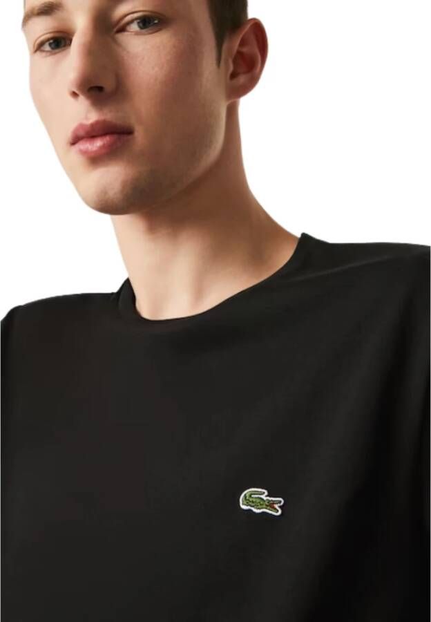 Lacoste Klassiek Logo Zwart T-shirts en Polos Zwart Heren