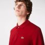 Lacoste Klassiek Poloshirt met Lange Mouwen Red Heren - Thumbnail 7