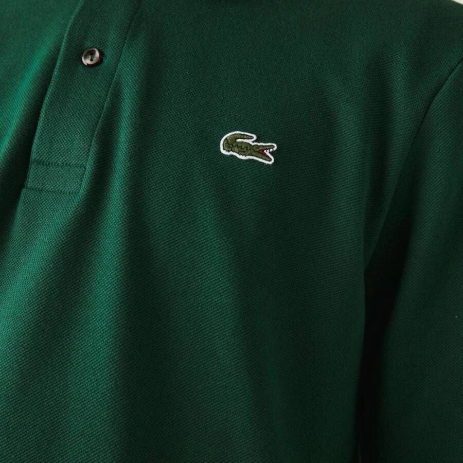 Lacoste Klassieke Heren Polo in Petit Piqué Groen Heren