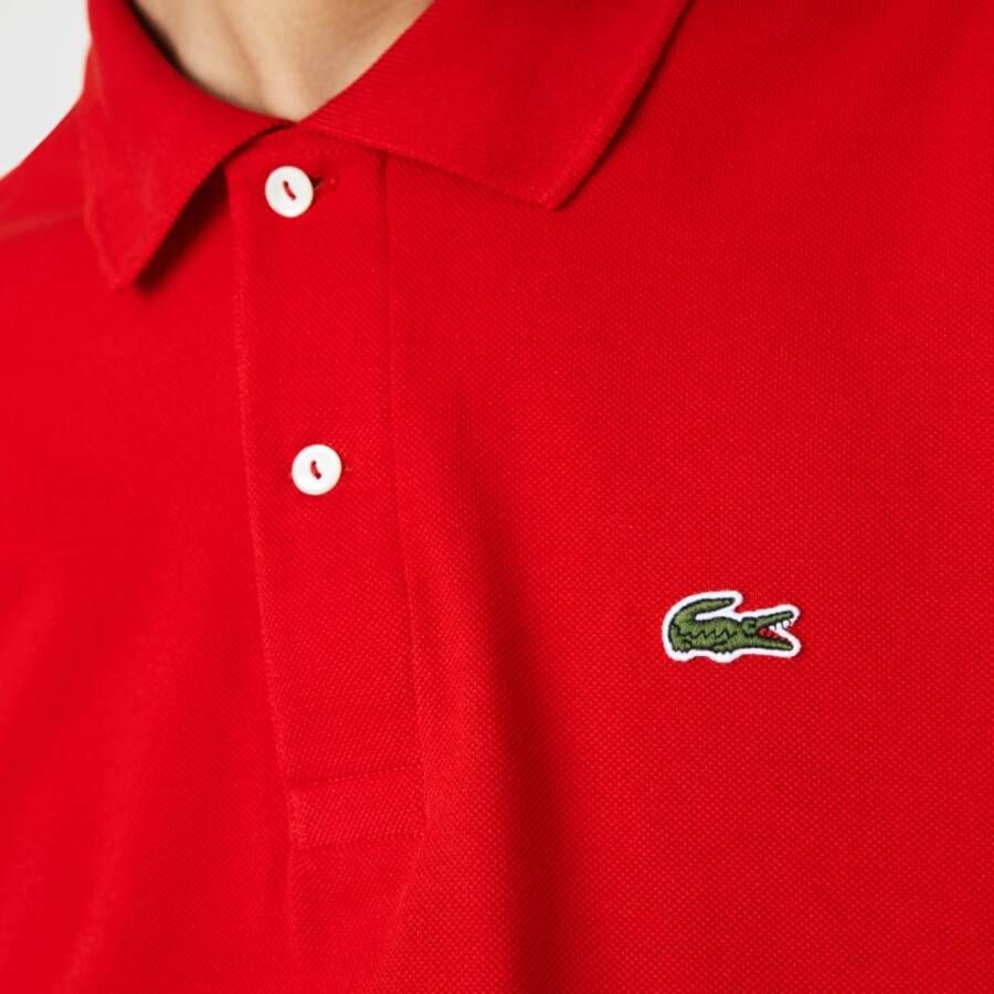 Lacoste Klassieke Rode T-shirts en Polos Rood Heren