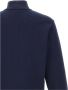 Lacoste Navyblauwe Katoenen Sweatshirt met Hoge Kraag en Ritssluiting Blauw Heren - Thumbnail 3