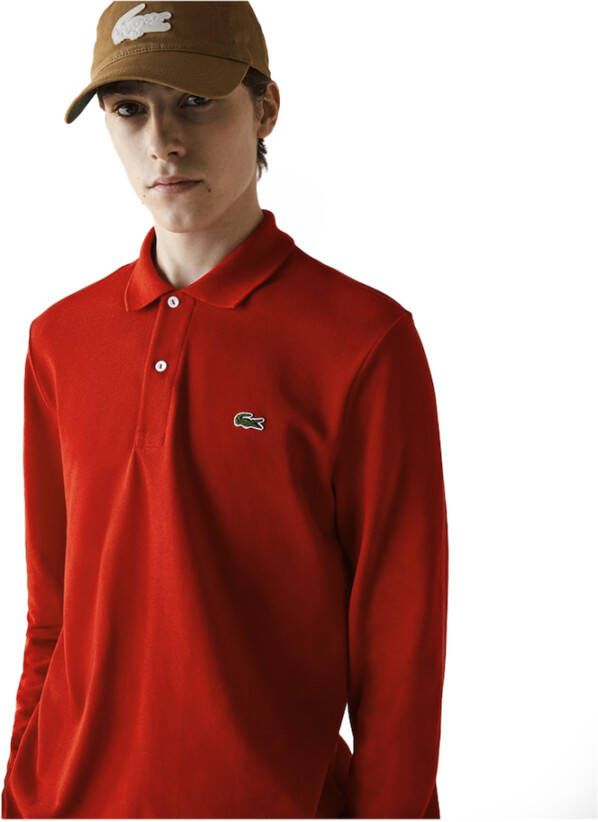 Lacoste Poloshirt Rood Heren