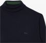 Lacoste Merinowollen Trui met Hoge Kraag Blauw Heren - Thumbnail 2