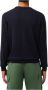 Lacoste Merinowollen Trui met Ronde Hals Blauw Heren - Thumbnail 2