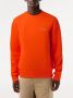 Lacoste Organisch geborsteld katoenen sweatshirt Orange Heren - Thumbnail 2