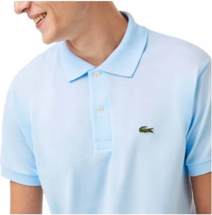 Lacoste Klassieke pasvorm korte mouw polo van 100% katoen Blauw Heren