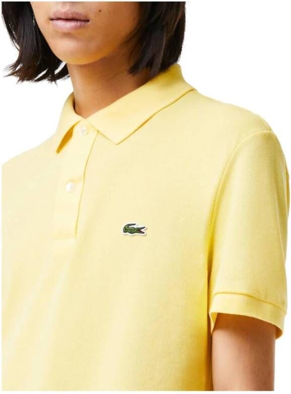 Lacoste Gele Slim Fit Polo Shirt Geel Heren