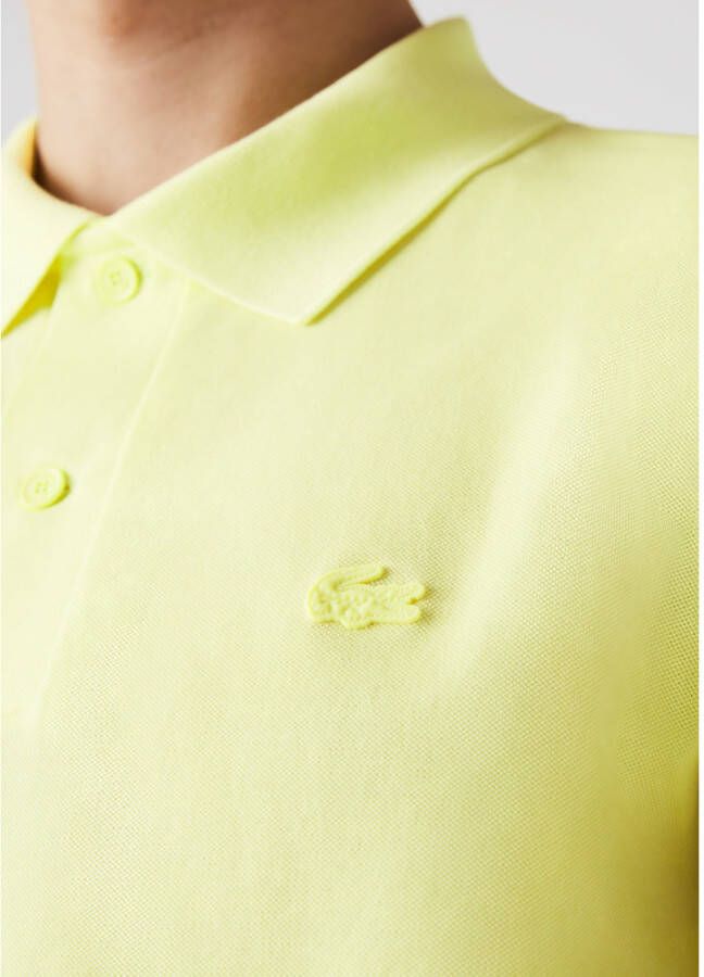 Lacoste Fluo Gele Polo Shirt Geel Heren