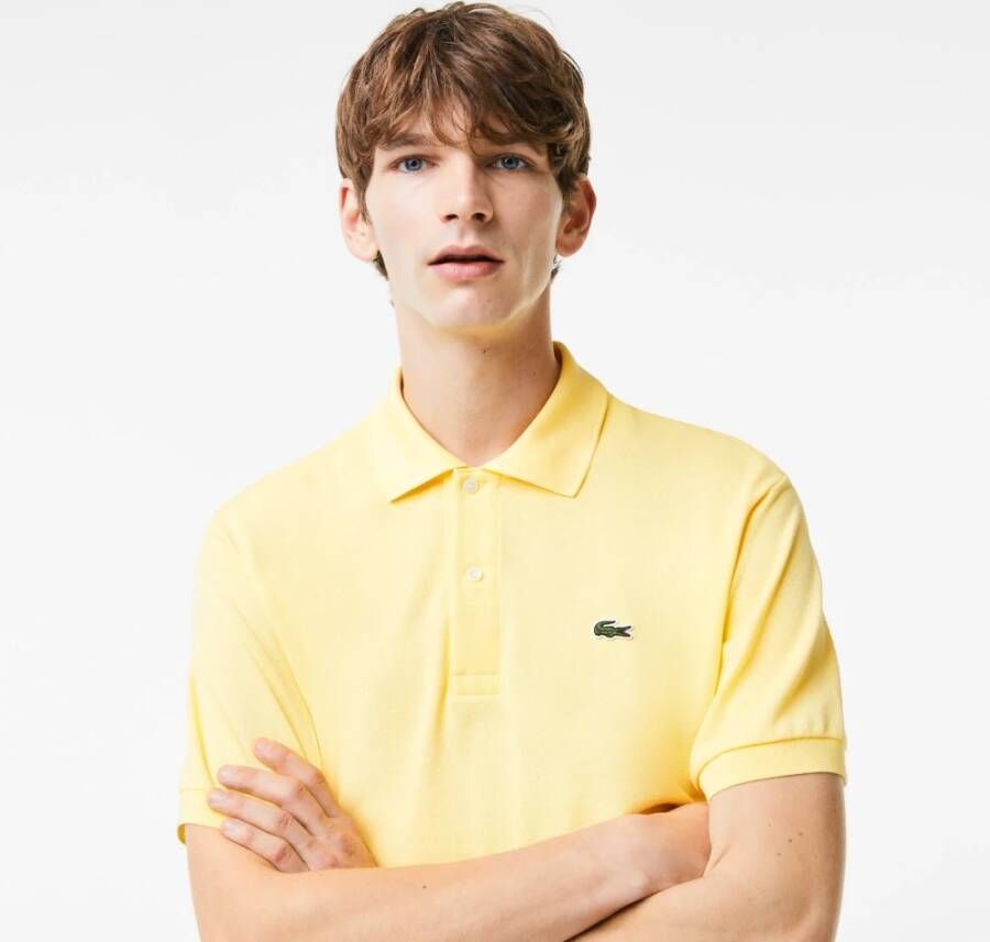 Lacoste Polo Shirts Geel Heren