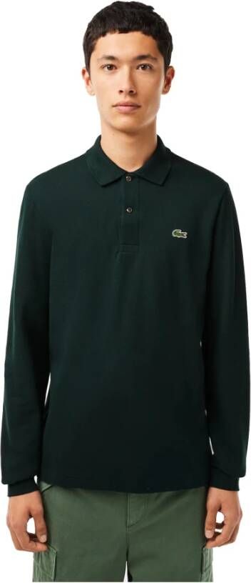 Lacoste Klassiek poloshirt met lange mouwen Groen Heren
