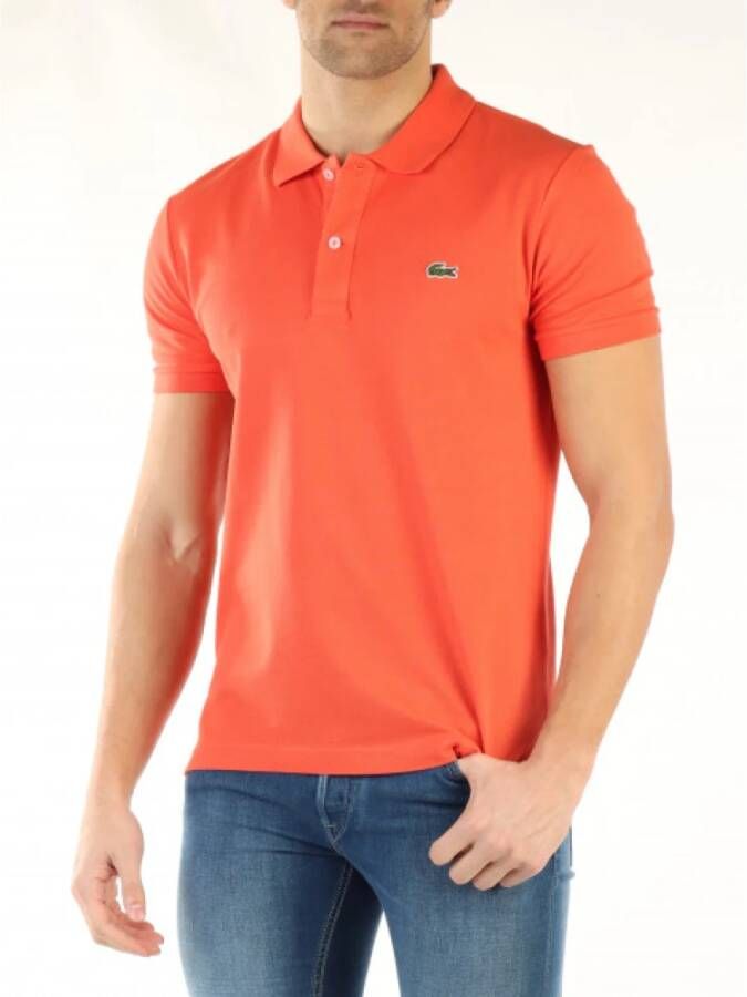 Lacoste Polo Shirts Oranje Heren