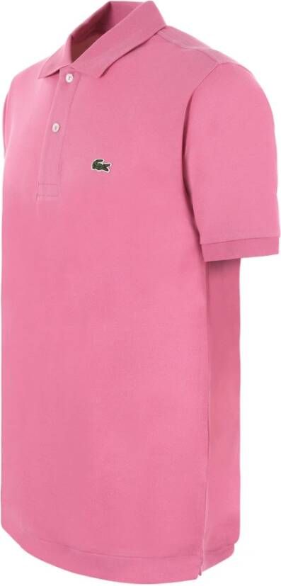 Lacoste Roze Polo Shirts voor Heren Roze Heren