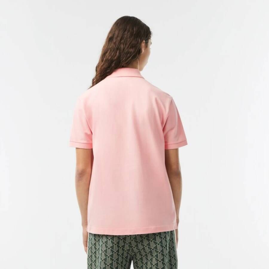 Lacoste Korte Mouw Polo Shirt Roze Heren